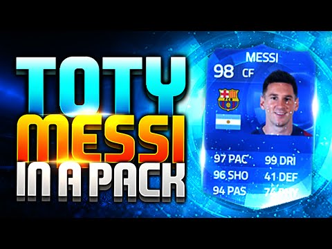 TOTY MESSI IN A PACK OMG!! FIFA 15 ULTIMATE TEAM