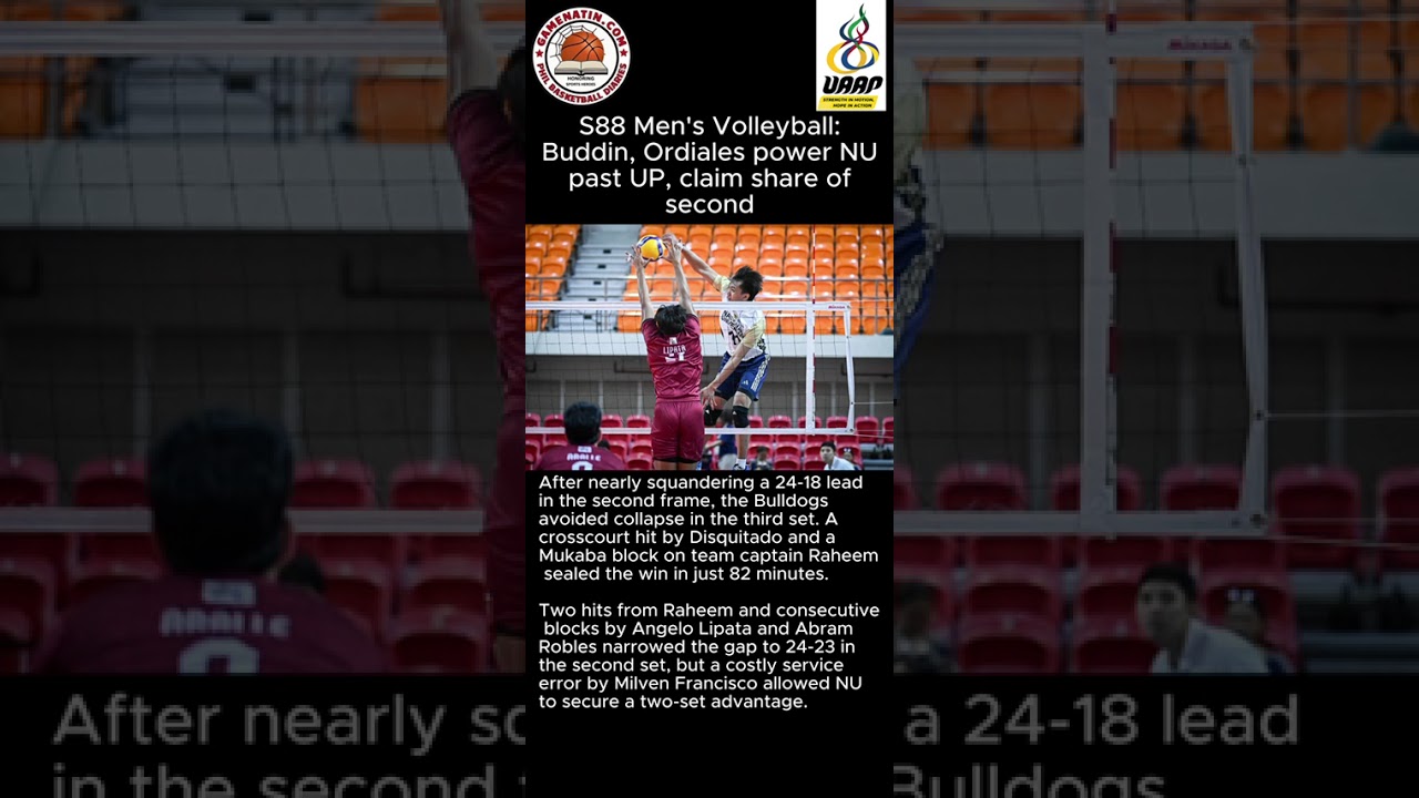 UAAP Men's Volleyball:  NU slips past UP