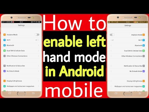 How to enable left hand mode in Android mobile Video