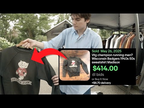 i spent $1000 on true vintage sweatshirts at this yard sale!