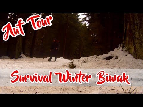SURVIVAL 〽️ WINTER BIWAK - Erwischt vom Schneesturm | Harz Wandern Trekking Bushcraft