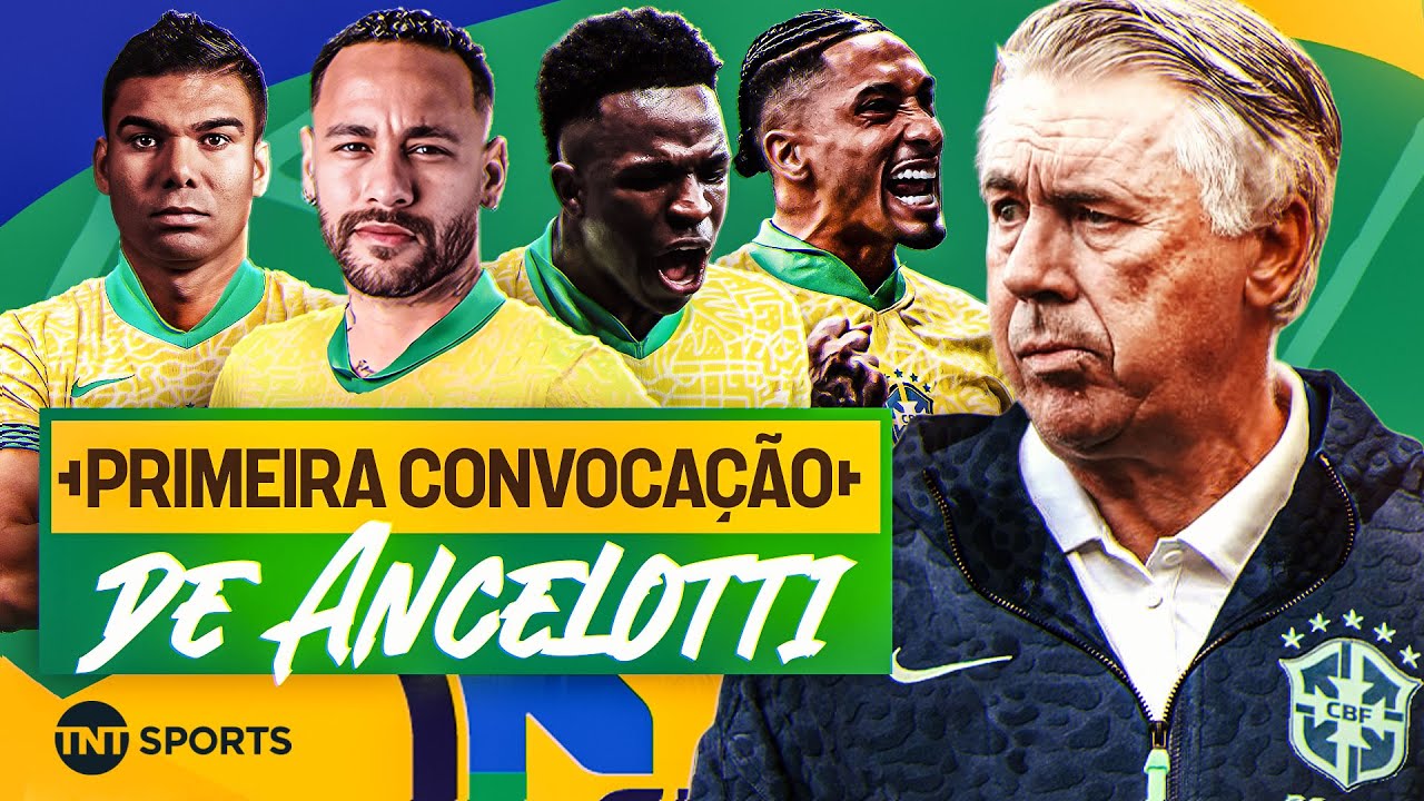 SEM NEYMAR E PEDRO! ASSISTA A APRESENTAÇÃO E 1ª CONVOCAÇÃO DE CARLO ANCELOTTI NA SELEÇÃO BRASILEIRA