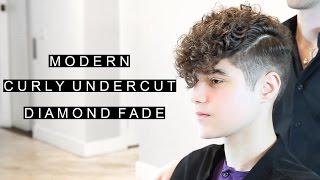 Modern Curly Undercut | Diamond Fade | Unique Men’s Hairstyle | CSC
