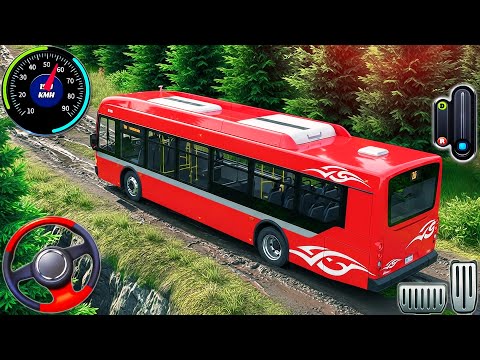 Uphill Offroad Bus Driving 3D - Coach Tour Bus Driver Simulator - Android GamePlay