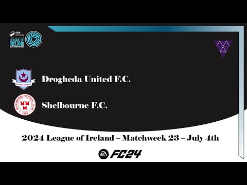 Drogheda United F.C. vs Shelbourne F.C. - Match Simulation - 2024 League of Ireland - EA FC 24
