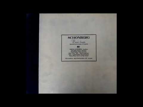 Arnold Schoenberg [Άρνολντ Σαίνμπεργκ], Pierrot lunaire [Ο φεγγαρίσιος Πιερρότος], op. 21. Η Erika Stiedry-Wagner [Έρικα Στίντρυ-Βάγκνερ] ερμηνεύει το έργο υπό τη διεύθυνση του συνθέτη στην ιστορική ηχογράφηση του 1940. Η εκτέλεση αποτελεί βασικό τεκμήριο για την ερμηνευτική πρακτική του απαγγελτικού τραγουδιού.