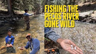 Fishing the Pecos River Gone Wild — We Caught Fish Then Got Hit by a Hailstorm! #rainbowtrout