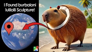 I Found burbaloni lulilolli Sculpture 😱 On Google Earth and Google Maps 🌎!