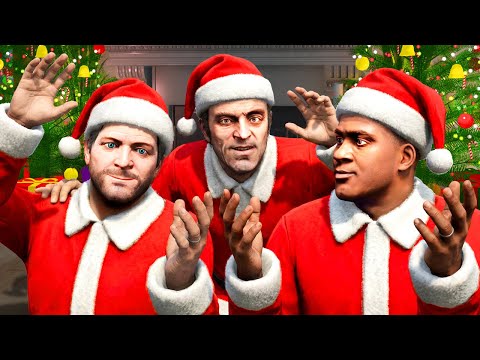 CELEBRATING CHRISTMAS DAY in GTA 5!