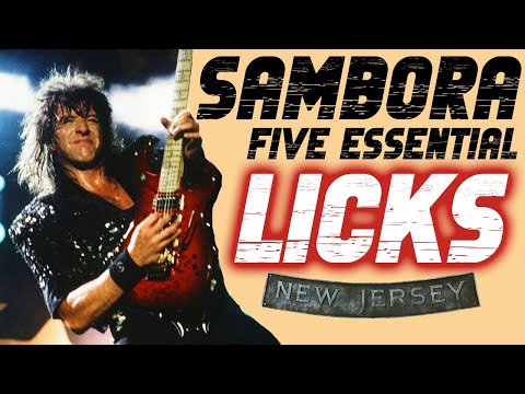 5 ESSENTIAL Richie SAMBORA Licks From Bon Jovi New Jersey