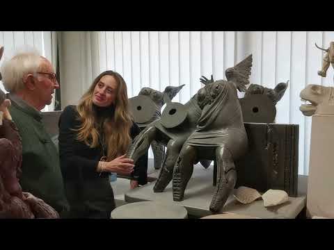 George Georgiadis in his studio: Excerpt from the interview of the great sculptor