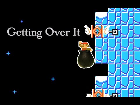 Getting Over It With Super Mario by Joshuaaa!! - Super Mario Maker 2