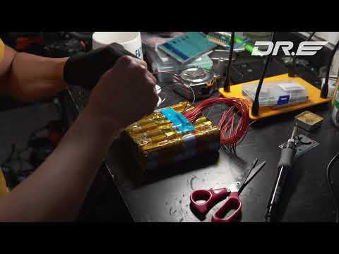 12s2p Samsung 40T 21700 Battery BMS Solder Timelapse!