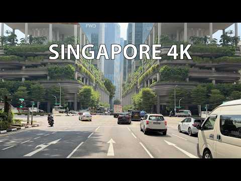 Singapore 4K - Tropical Skyscrapers - Scenic Drive