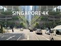 Singapore 4K Tropical Skyscrapers Scenic Drive