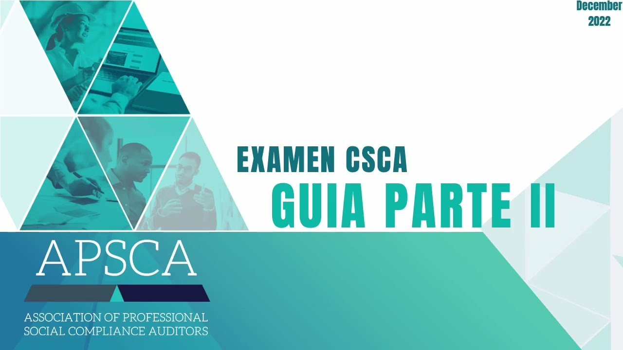 Examen CSCA Guia Part II
