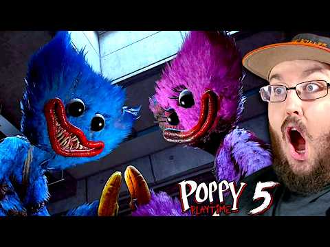 Poppy Playtime: Chapter 5 - HUGGY WUGGY FIGHT, THE PROTOTYPE REVEAL, DEATHS & ENDING REACTION!!!