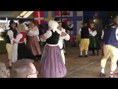 Thule Swedish Adult Folk Dance Team, Jamestown Polka, Scandinavian Festival Jamestown, NY 2018-7-21