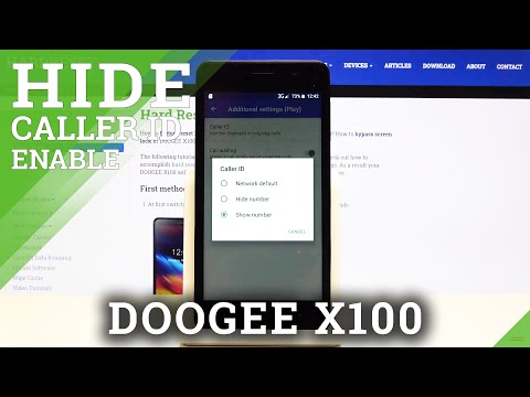 How to Make Number Private in Doogee X100 - Show / Hide Caller ID