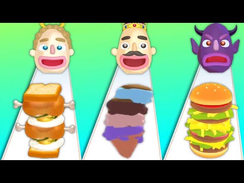 SANDWICH RUNNER vs ICE CREAM RUN vs BURGER RUSH - Triple Gameplay
