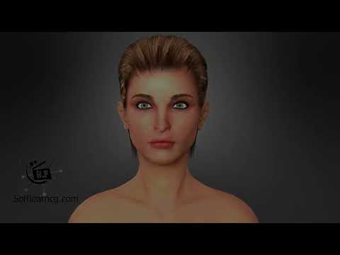 Face Aging 3d medical animation sample use only
