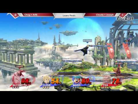 SP51 2v2 - Chag (Bayonetta) & Arik (Fox) Vs. Cloudy (Cloud) + Joseph (Mario) Losers Finals - Smash 4