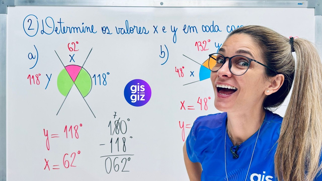 ÂNGULOS OPOSTOS PELO VÉRTICE - EXERCÍCIOS