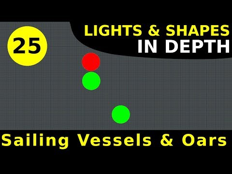 Rule 25: Sailing Vessels Underway & Vessels Under Oars | Lights & Shapes In Depth