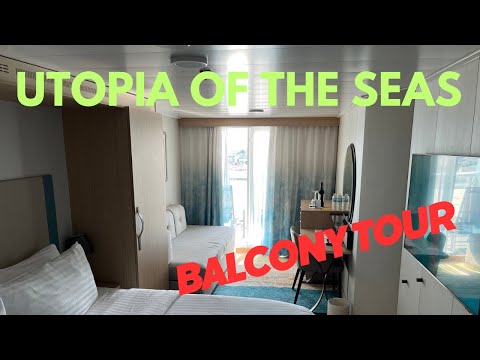 Utopia of the Seas Oceanview Balcony Tour- Room 9698
