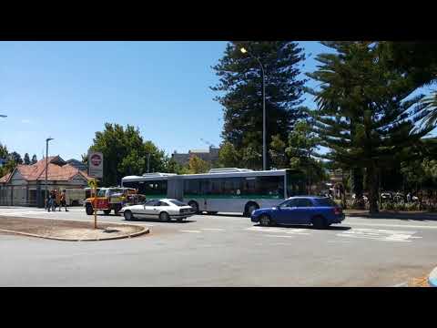 Transperth Volvo B8RLEA (Volgren Optimus) TP3063 Arrives @ Fremantle Station