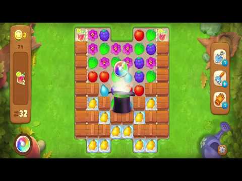 Gardenscapes: How to clear level 74 walkthrough iOS-Android