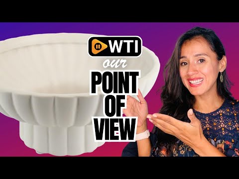 White Footed Fruit Bowl Ceramic Approx 8"" for Home and Kitchen - WTI product video review