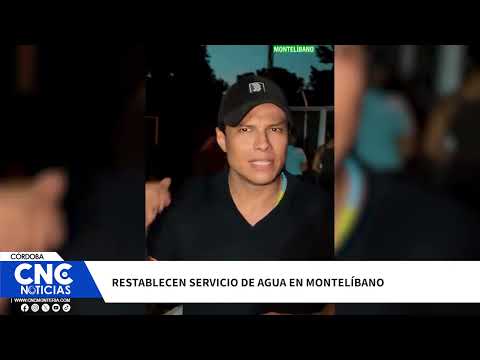 #Córdoba || Restablecen el servicio de agua en corregimiento de Montelíbano.
