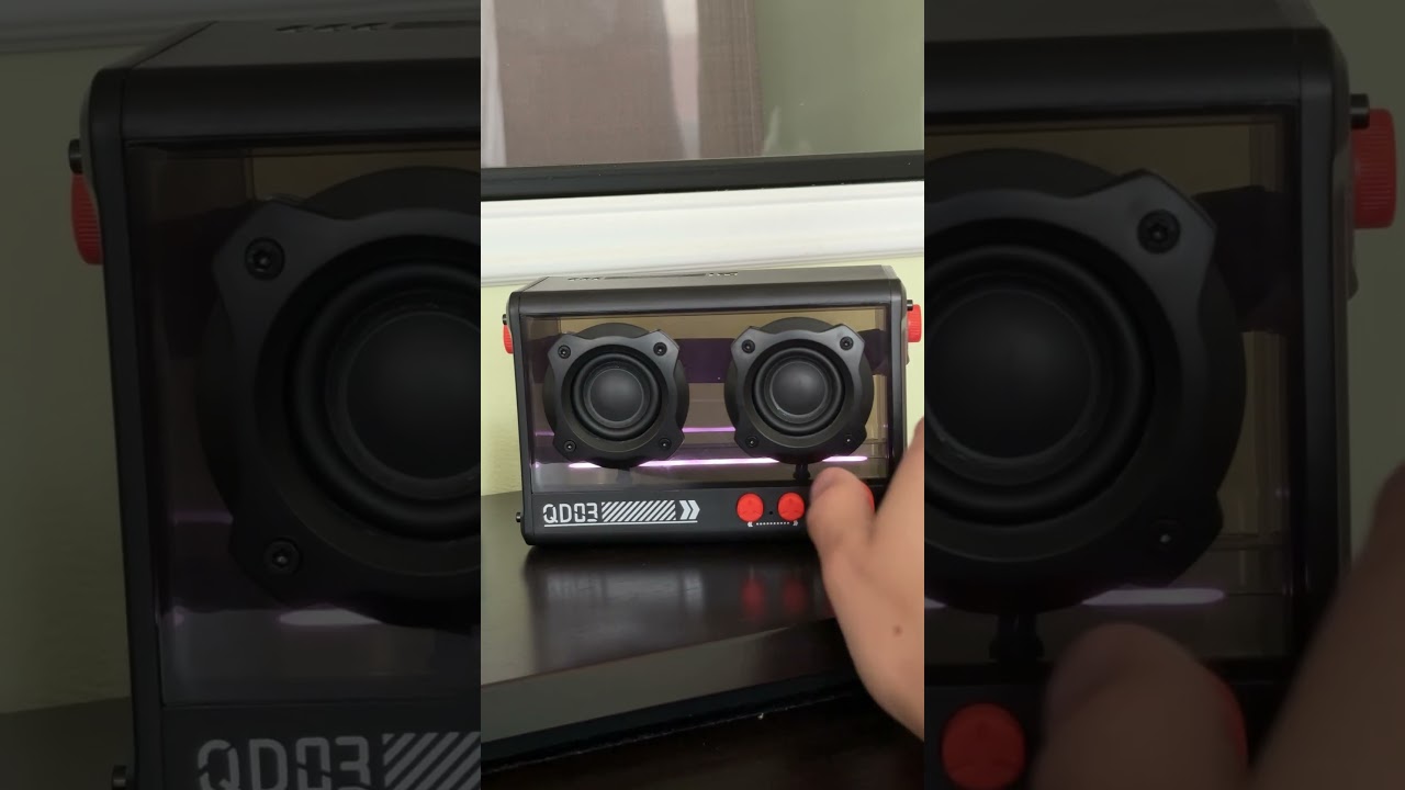 Bluetooth колонка QD03 Transparent с микрофоном