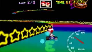 Rainbow Road SC 3lap World Record - 3'55"72 (PAL)