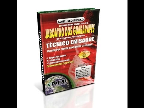 Apostila Jaboatão dos Guararapes 2015 - Técnico de Enfermagem Exclusivo