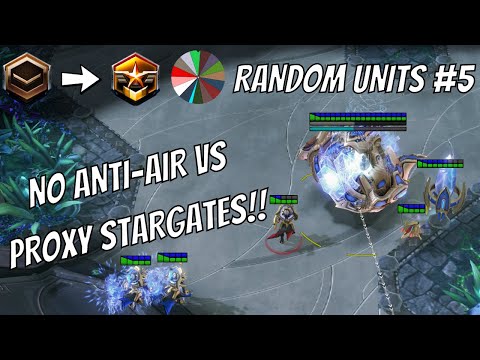 IMPOSSIBLE MATCHUP? Bronze to Grandmaster Random Units CHALLENGE #5 | StarCraft 2