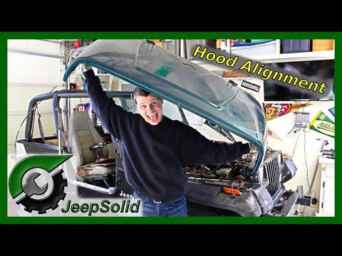 Jeep Wrangler Hood Removal and Alignment