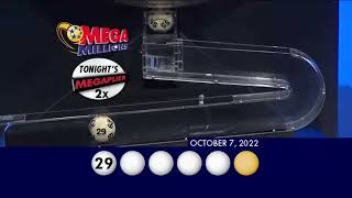 MegaMillions Drawing 10-07-2022