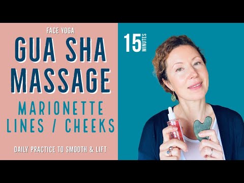 GUA SHA Face Lifting Massage for Marionette Lines and Cheeks