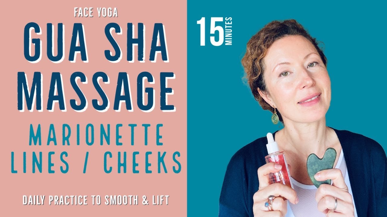 GUA SHA Face Lifting Massage for Marionette Lines and Cheeks