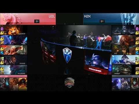 UOL vs H2K Game 2 Highlights - UNICORNS OF LOVE vs H2K EU LCS PLAYOFF 3rd PLACE Summer 2016