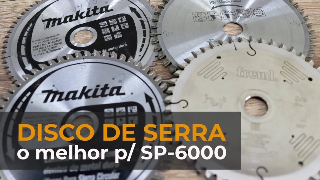O Melhor Disco de Serra que Corta de MDF à Alumínio p/ SP-6000 O Melhor Disco de Serra que Corta de MDF à Alumínio p/ SP-6000