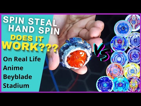 Hand Spin | Spin Steal Drain Fafnir vs Right Spin | on Real Life Beyblade Stadium