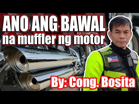 Anu ang bawal na tambutso o muffler ng motor , modified muffler o aftermarket pipe