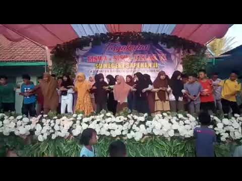 detik-detik panggung roboh di acara  perpisahan