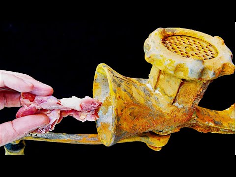 Antique 1905 Meat Grinder Restoration :: It took 1 week and an accident