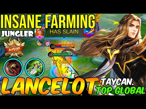 Insane Farming Jungler Lancelot [Rank 11 Global Lancelot] Taycan. Mobile Legends Gameplay