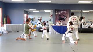 preview picture of video 'ATA - Board Breaking - High Purple Belt Test - Nampa ATA Taekwondo Martial Arts'