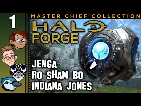 Let's Play Halo: Forge PC Multiplayer Part 1 - Ro-Sham-Bo, Jenga, Indiana Jones